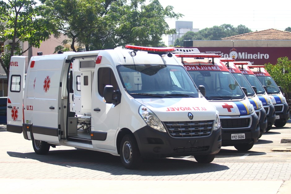 Entrega de ambulâncias para renovação da frota das UPAs (Unidades de Pronto Atendimento). Foto: Claudio Vieira/PMSJC. 28-01-2020