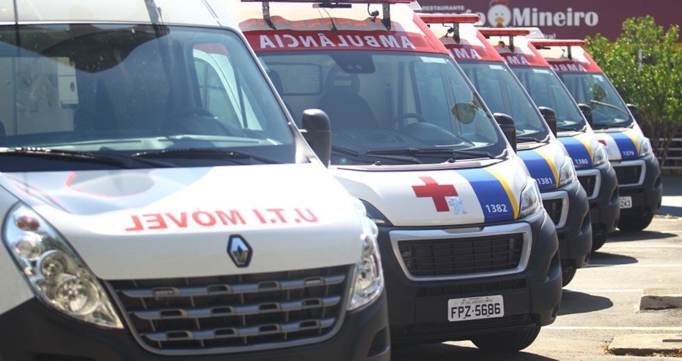 Entrega de ambulâncias para renovação da frota das UPAs (Unidades de Pronto Atendimento). Foto: Claudio Vieira/PMSJC. 28-01-2020