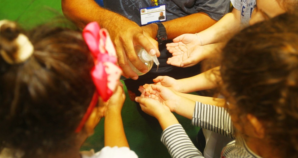 Escolas municipais preparam ações de prevenção ao coronavírus. Foto: Claudio Vieira/PMSJC 28-02-2020