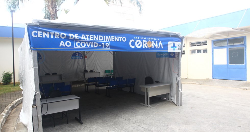 Centro de Atendimento ao Covid-19 do Hospital Municipal. Foto: Claudio Vieira/PMSJC 05-04-2020