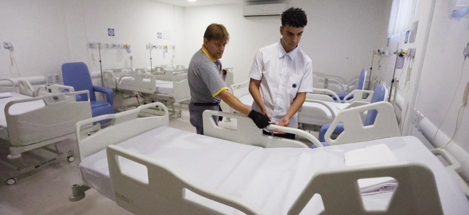Hospital de Retaguarda é reaberto para internações