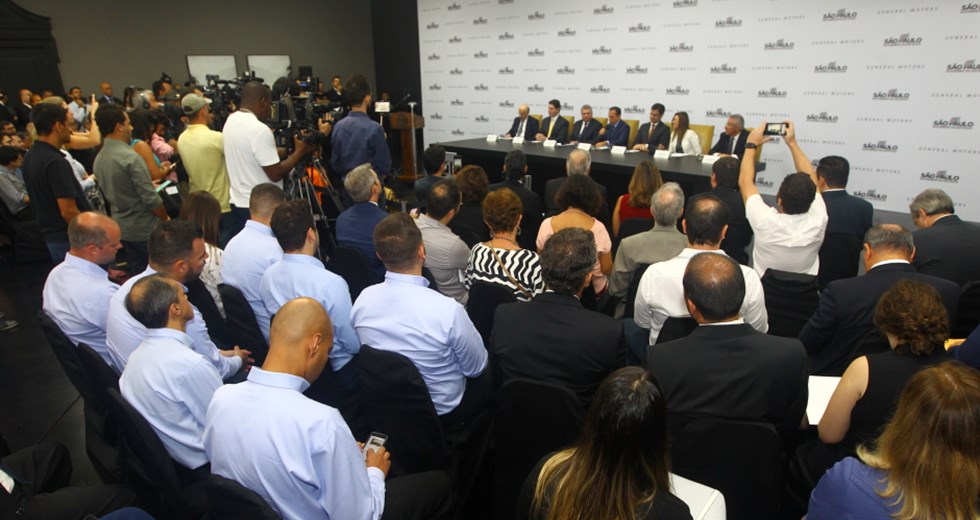 GM vai investir R$ 10 bi em SP e na fábrica de S.José. Foto: Claudio Vieira/PMSJC. 19-03-2019
