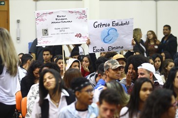 Lançamento do Programa Cidade Cidadã no 2º Encontrão Regional dos Grêmios Estudantis. Foto: Claudio Vieira/PMSJC. 22-05-2019
