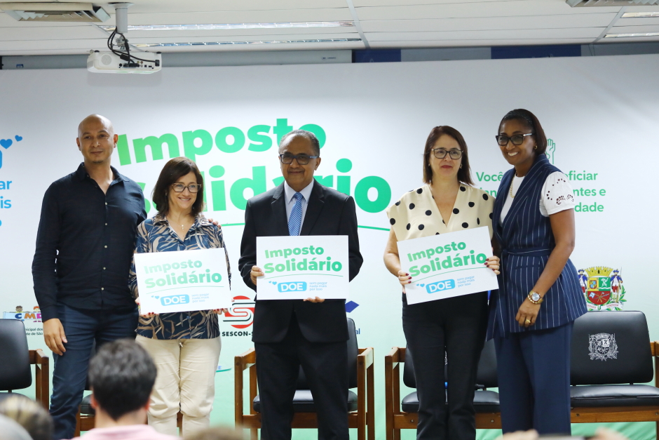 Lançamento da Campanha Imposto Solidário 2025. Foto: Claudio Vieira/PMSJC 31-03-2025 