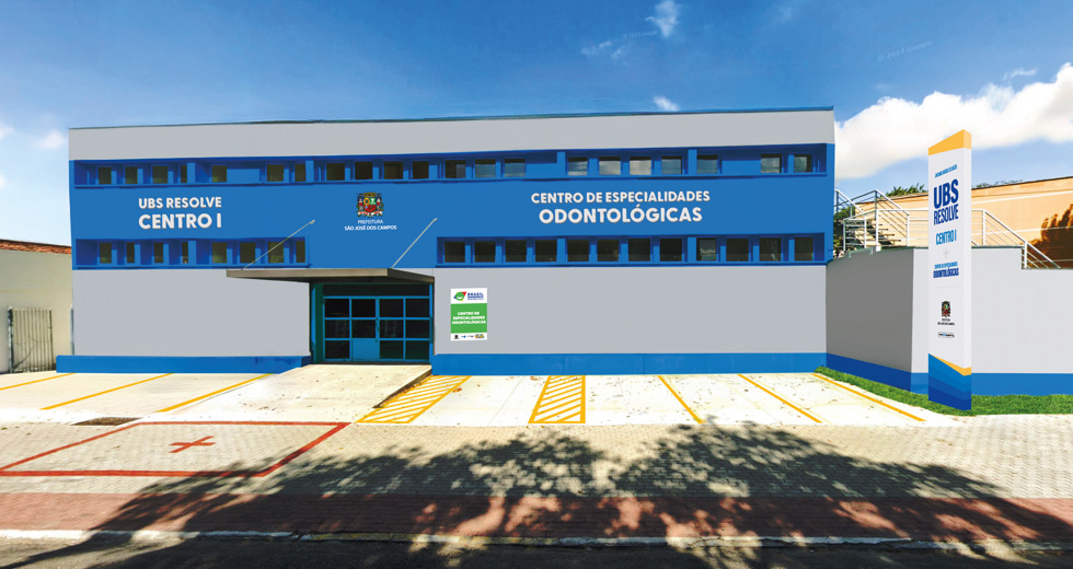 Nova UBS Centro I + CEO - Centro de Especialidades Odontológicas (ilustração da fachada)