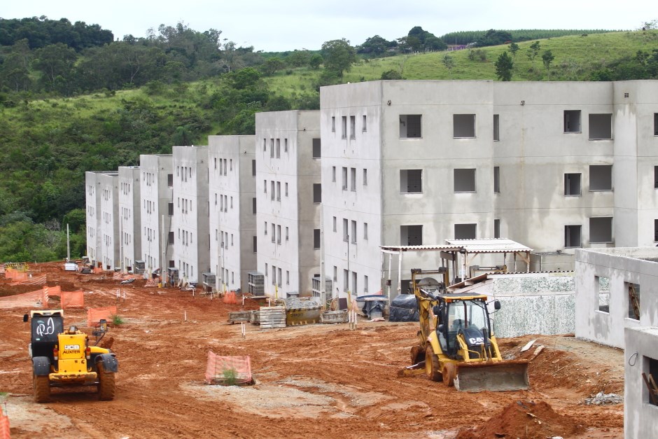 Obras do Condomínio Residencial Cajuru 2 na região leste. Foto: Claudio Vieira/PMSJC 27-02-2020