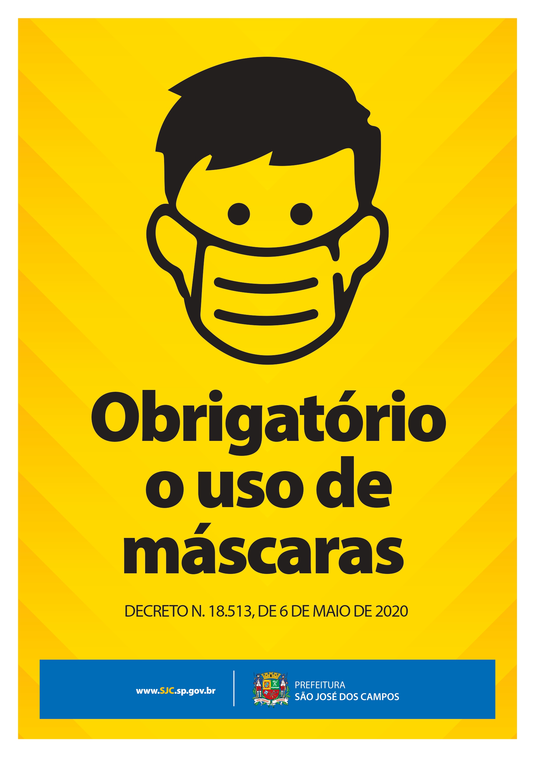 Uso de máscaras - Prefeitura de São José dos Campos