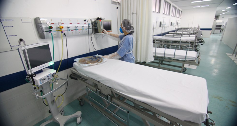 Nova Ala de Enfermaria do Hospital Municipal para atendimento ao Covid19. Foto: Claudio Vieira/PMSJC 13-05-2020 