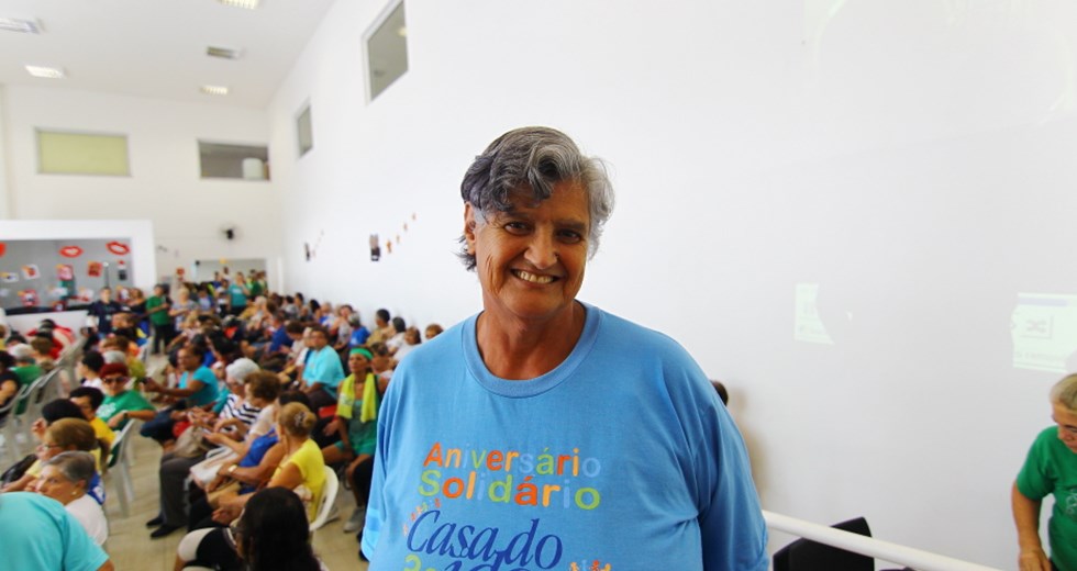 Cecília de Fátima Garcia de Oliveira, 62 anos, do bairro do Turvo, participante da Gincana da Melhor Maturidade