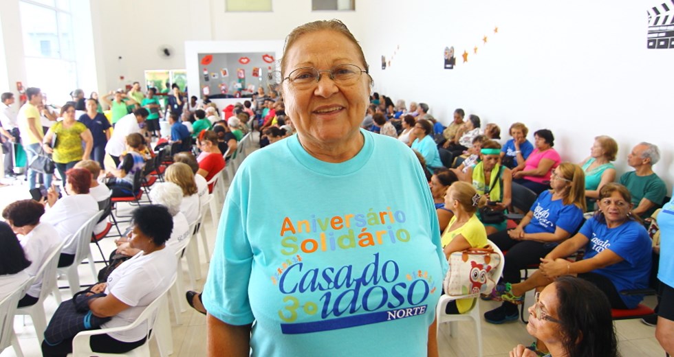 Maria das Dores Tenório, 71 anos, do bairro dos Freitas, participante da Gincana da Melhor Maturidade
