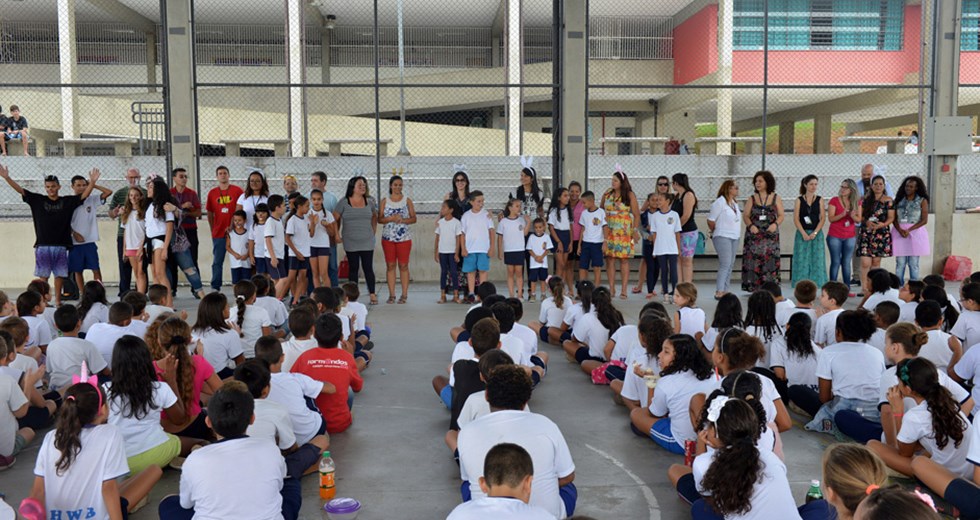 Celebração de Páscoa na Escola Municipal  Hélio Bevilacqua Jd Nova República  28 03 2018