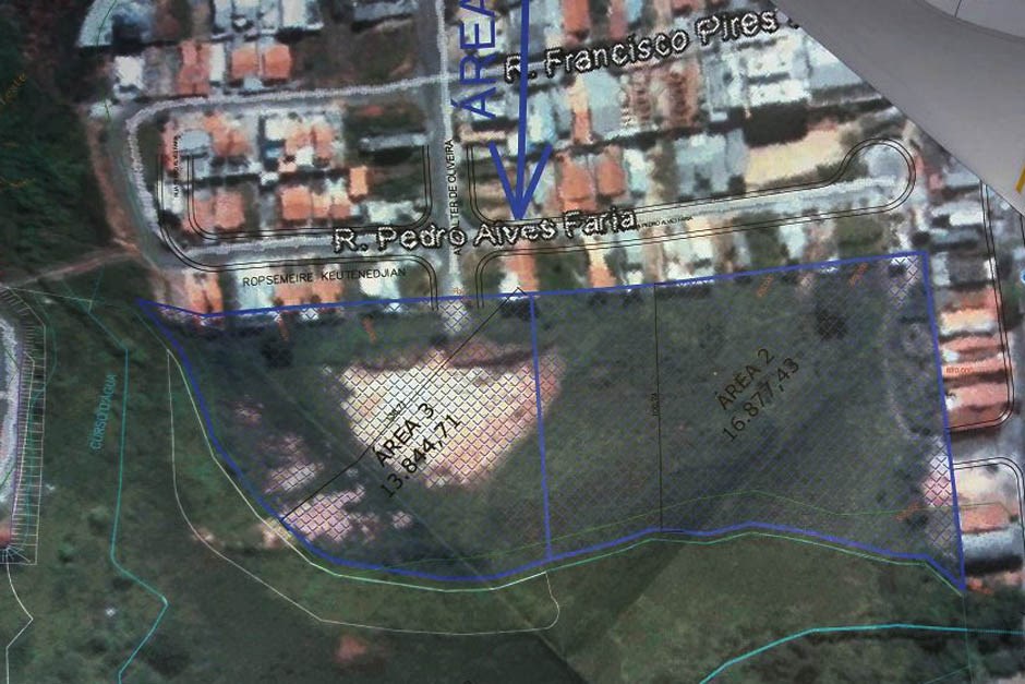 Mapa do Conjunto Habitacional do Putim  