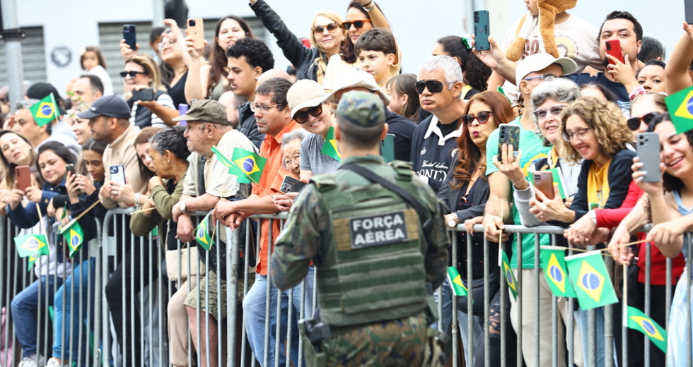 7 de Setembro Dia da Independência - Desfile cívico-militar na Rua 15 de Novembro. Foto: Claudio Vieira/PMSJC 07-09-2025