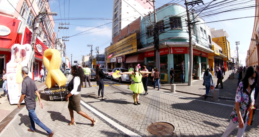Operação Pedestre no centro