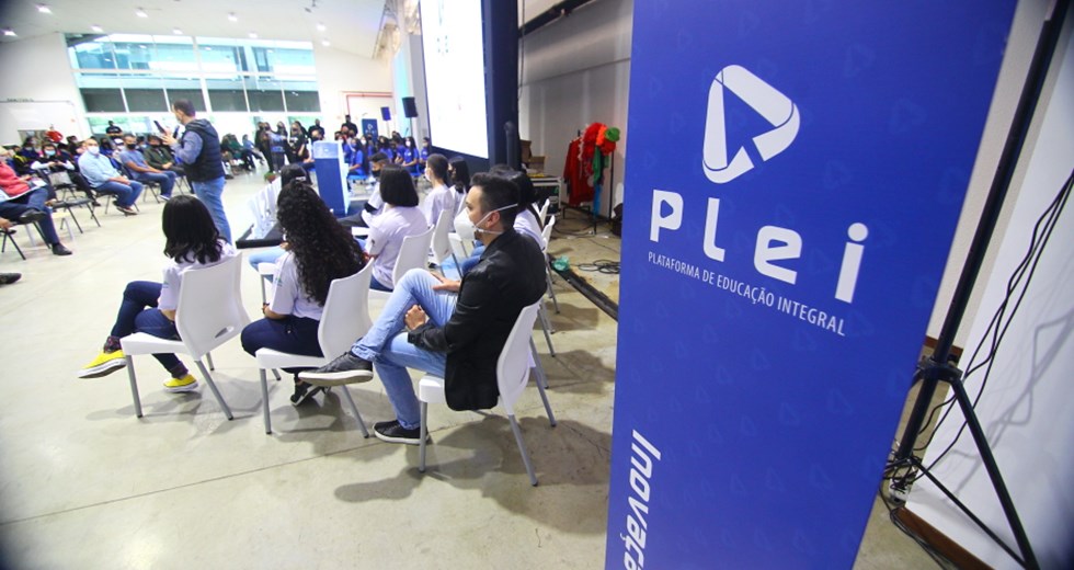 Lançamento da Plei (Plataforma de Educação Integral). Foto: Claudio Vieira/PMSJC 20-10-2021 