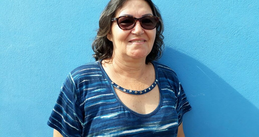 Irene Antônia de Carvalho Emiliano, 60 anos, moradora do Jardim Ebenezer