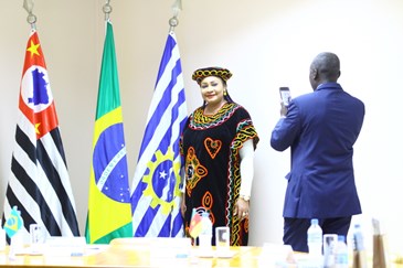 Visita protocolar da Comitiva de Camarões. Foto: Claudio Vieira/PMSJC 23-06-2022