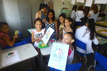 Evento de prevenção ao abuso infantil na Emef do Pinheirinho. Foto: Claudio Vieira/PMSJC. 24-05-2018