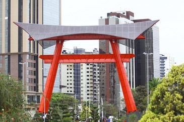 Praça Riugi Kojima - Praça em homenageamos 100 anos da imigração japonesa. Foto: Claudio Vieira/PMSJC 06-08-2022 