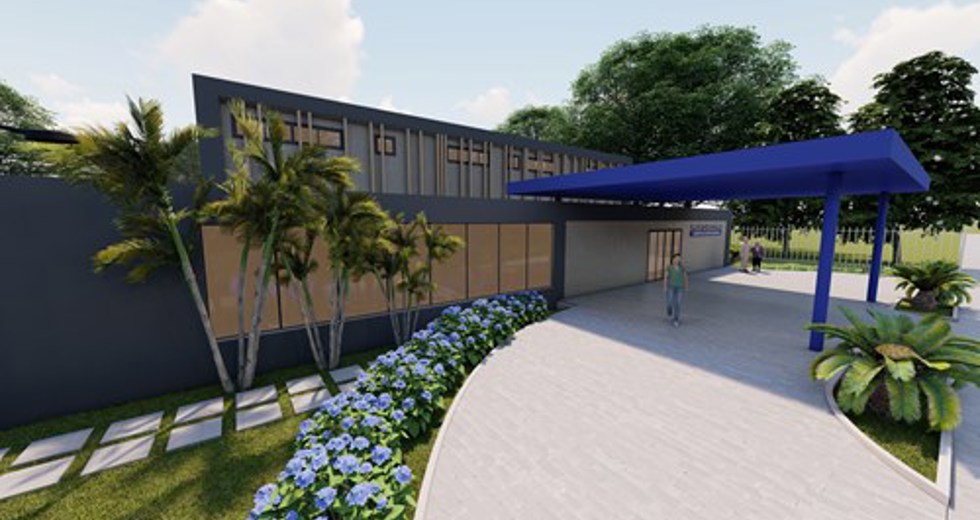 Hospital de Retaguarda - Renderizações em 3D