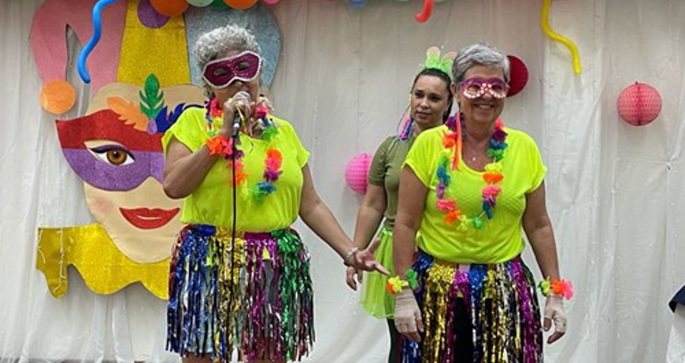 Concurso de fantasias de Carnaval na Casa do Idoso Centro