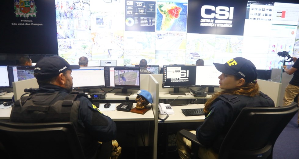 CSI - Centro de Segurança e Inteligência. Foto: Claudio Vieira/PMSJC 12-09-2022  