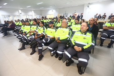 Semana Nacional do Trânsito - Homenagem aos Agente de Mobilidade. Foto: Claudio Vieira/PMSJC 26-09-2022