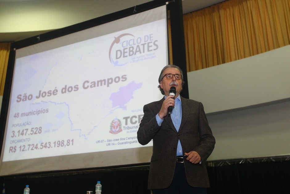 22º Ciclo de Debates com Agentes Políticos e Dirigentes Municipais - TCESP. Foto: Claudio Vieira/PMSJC. 08-06-2018