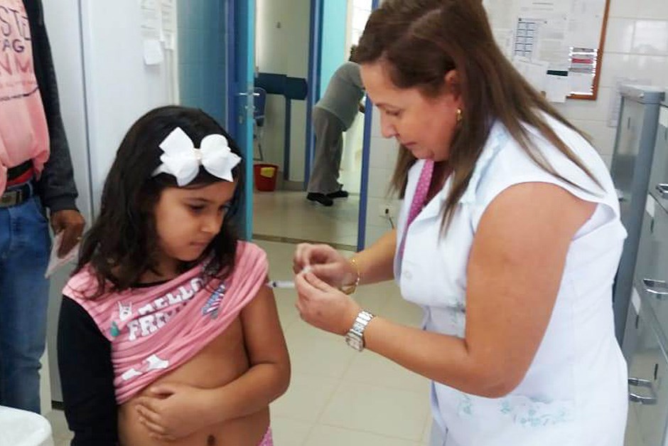 Vacinação H1N1   UBS Jd Paulista  18 06 2018