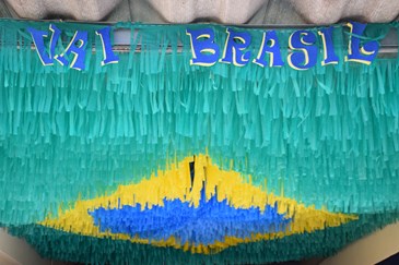 Bandeira do brasil em TNT 