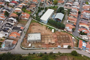 Obras em escolas municipais da região sul - EMEFI Jardim Bandeirantes. Foto: Claudio Vieira/PMSJC 01-06-2023