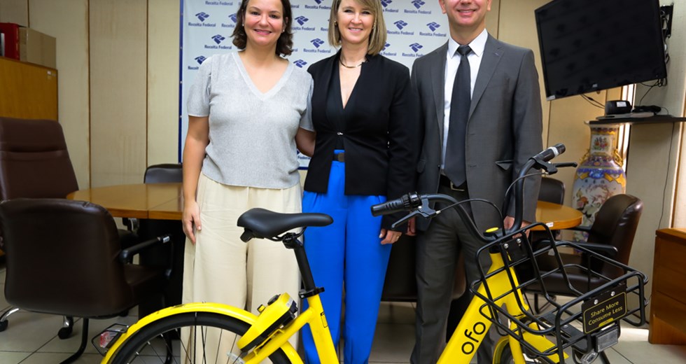 Receita Federal faz a doação de Bicicletas a Prefeitura Municipal