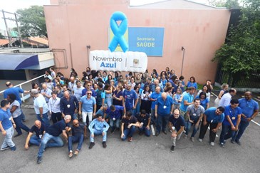 Início do Novembro Azul na Secretaria de Saúde. Foto: Claudio Vieira/PMSJC 01-11-2023 