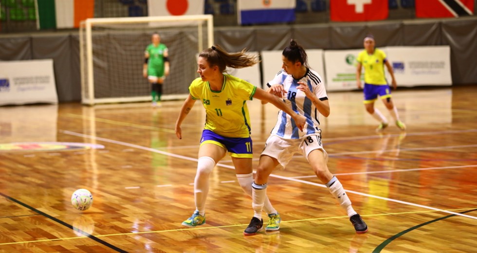 Abertura 5th World Deaf Futsal Championships 2023 - Barsil X Argentina. Foto: Claudio Vieira/PMSJC 09-11-2023  