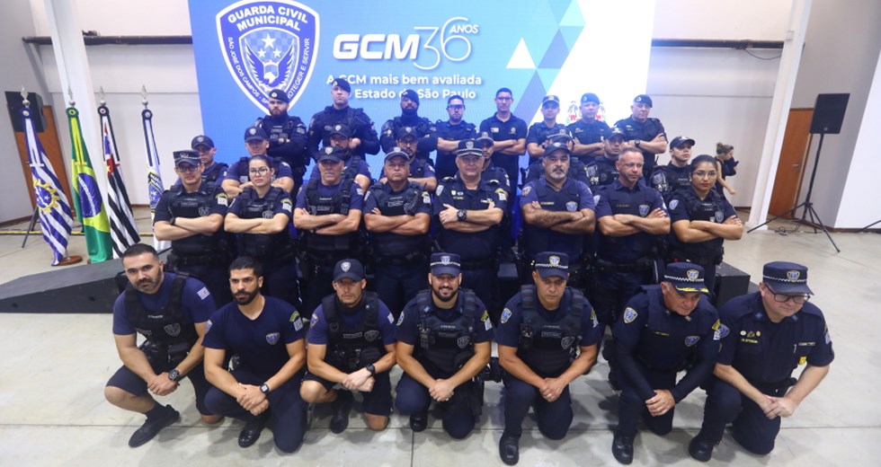 Aniversário de 36 anos da Guarda Civil Municipal de São José. Foto: Claudio Vieira/PMSJC 31-01-2024 