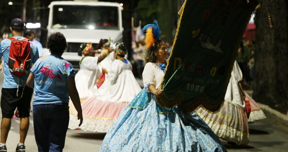 Desfile do Bloco Piro Piraquara no centro