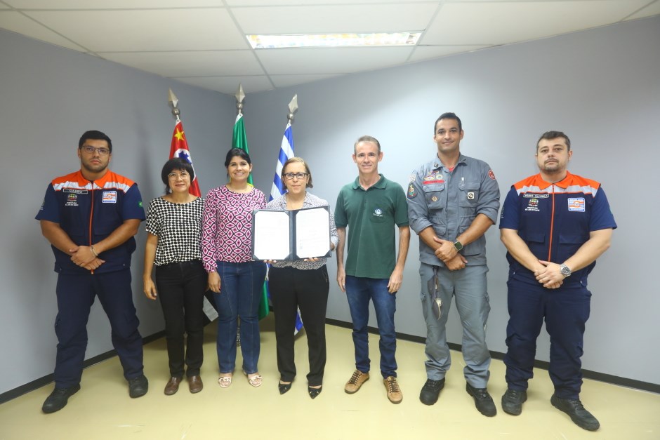 Assinatura termo de Cooperação entre Cemaden e Prefeitura. Foto: Claudio Vieira/PMSJC 14-03-2024