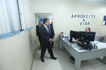 Visita do Desembargador Dr. Fernando Antonio Torres Garcia presidente do TJSP. Foto: Claudio Vieira/PMSJC 18-04-2024