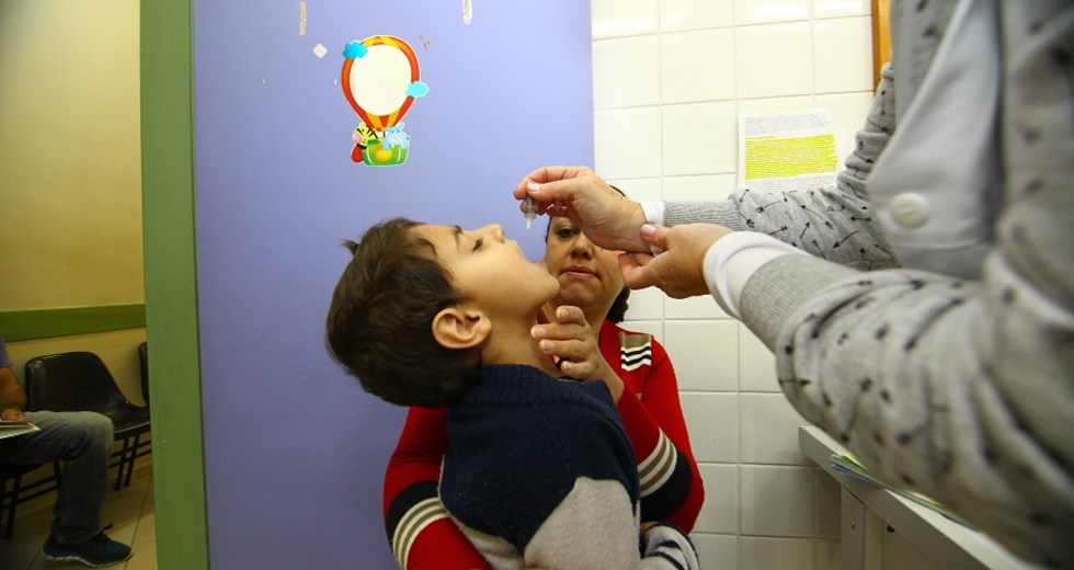 Dia D da Campanha Nacional de Vacinação contra Poliomielite e o Sarampo. Foto: Claudio Vieira/PMSJC. 18-08-2018