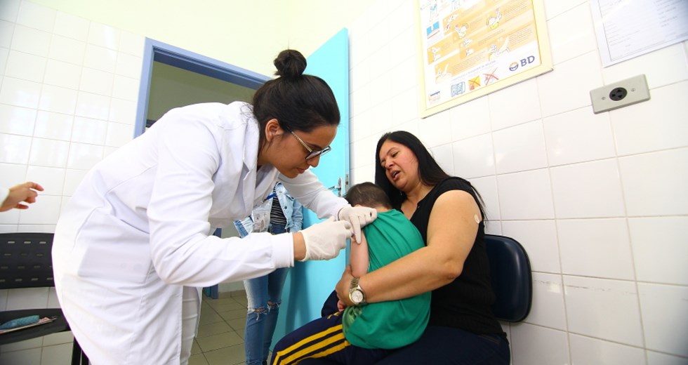 Dia D da Campanha Nacional de Vacinação contra Poliomielite e o Sarampo. Foto: Claudio Vieira/PMSJC. 18-08-2018