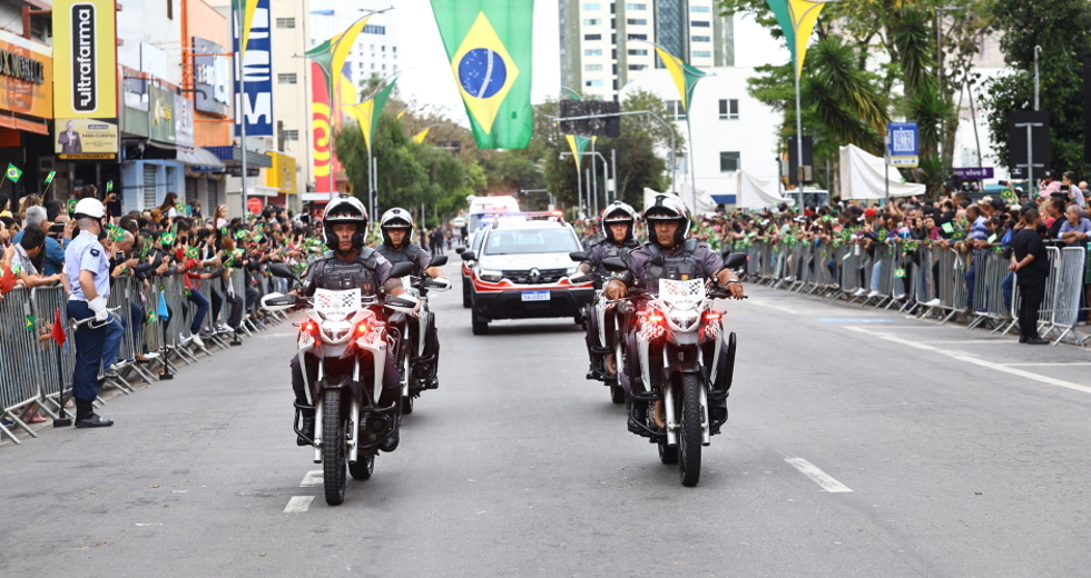 7 de Setembro Dia da Independência - Desfile cívico-militar na Rua 15 de Novembro. Foto: Claudio Vieira/PMSJC 07-09-2025 