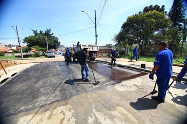 Interligação viária ( asfalto ) Pousada do Vale. Foto: Claudio Vieira/PMSJC. 02-10-2018
