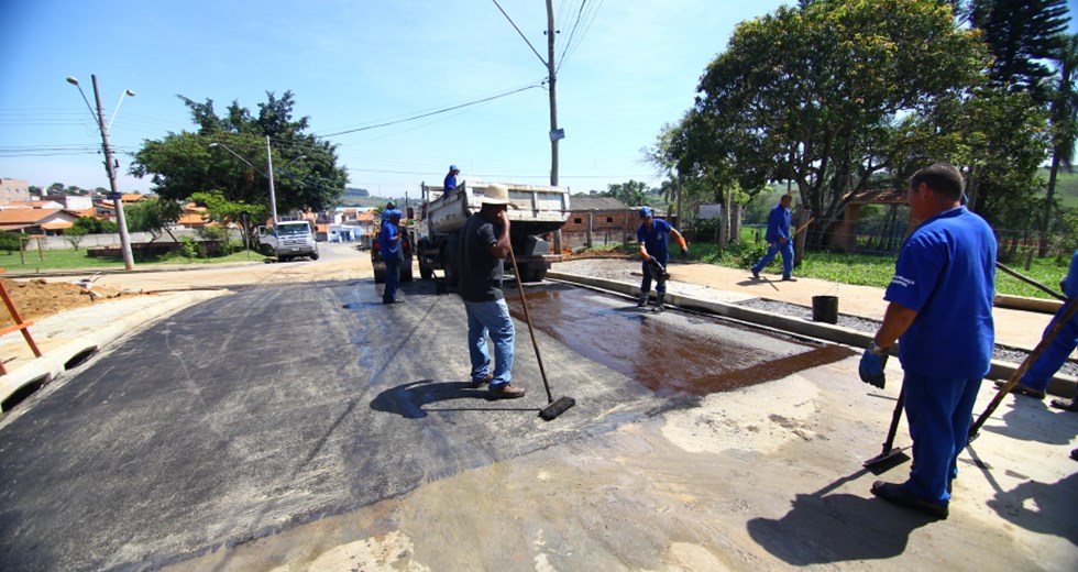 Interligação viária ( asfalto ) Pousada do Vale. Foto: Claudio Vieira/PMSJC. 02-10-2018