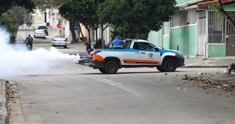 Equipes recolhem os materiais em caminhões para ampliar o combate à dengue na cidade