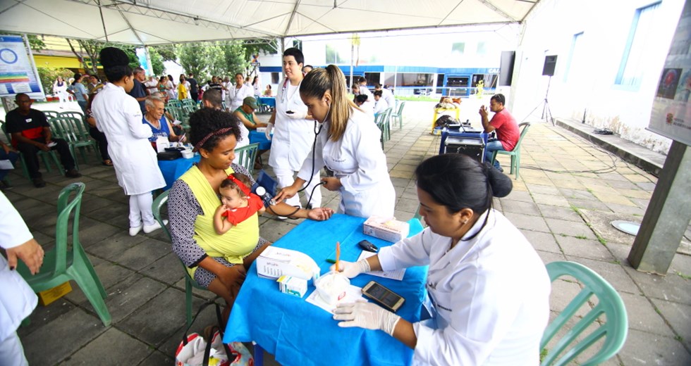 Evento em comemoração ao Dia Mundial do Diabetes, no largo São Benedito. Foto: Claudio Vieira/PMSJC. 14-11-2018