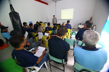 A Prefeitura e o São José Desportivo promovem um curso para os monitores de esportes radicais do Parque Alberto Simões. Foto: Claudio Vieira/PMSJC. 19-11-2018