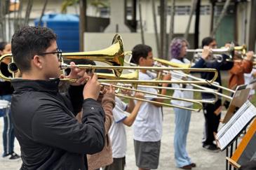 Banda da Fundhas ensaia para fazer bonito na avenida