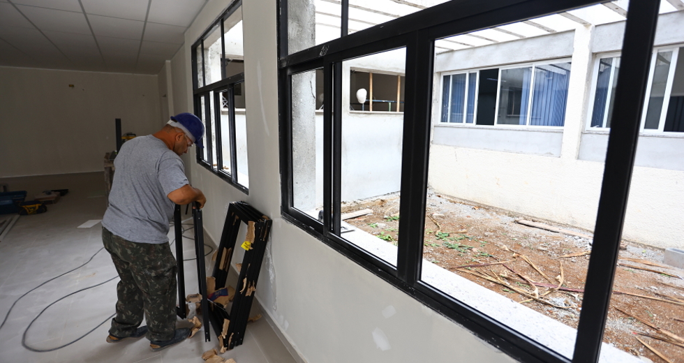 Obra da Ubs da Vila Industrial. Foto: Claudio Vieira/PMSJC 25-09-2025 