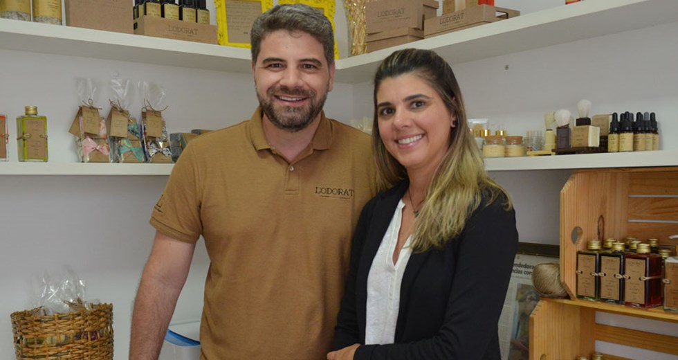 Empreendedores Cássio e Fernanda