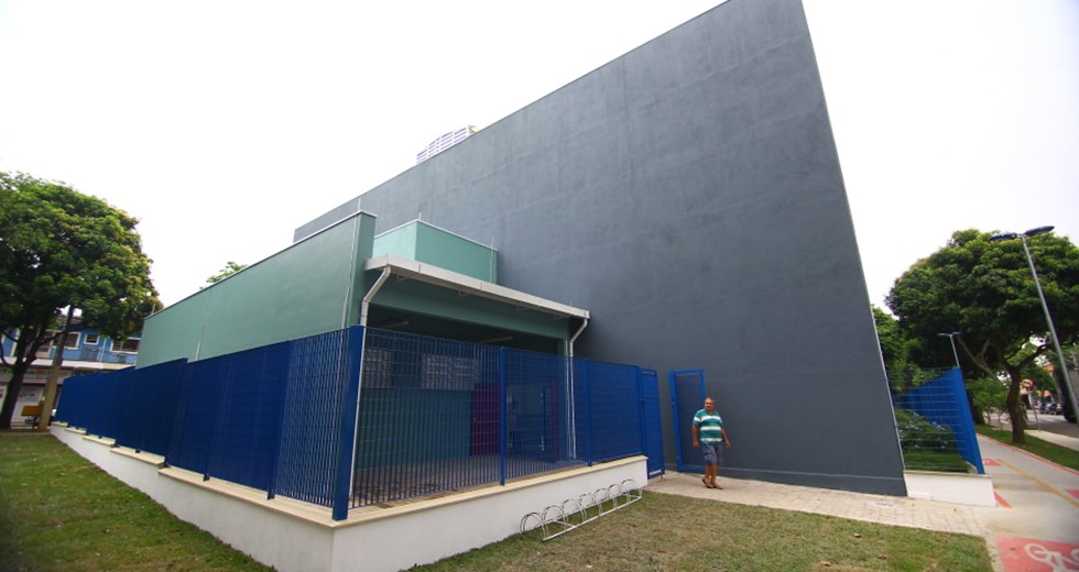 Prefeitura entrega os vestiários do ginásio Delmar Buffulin, no Parque Industrial, região sul. Foto: Claudio Vieira/PMSJC. 15-02-2019